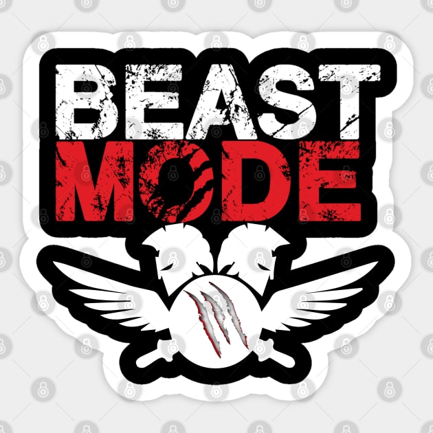 Beast mode warrior Sticker by Boss creative